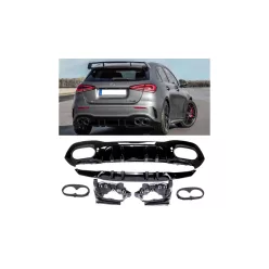 Diffuser Mercedes-Benz A W177 Rear Gloss Black