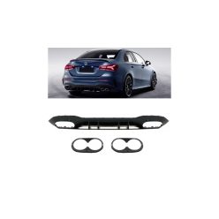 Diffuser Mercedes-Benz A V177 Rear Gloss Black
