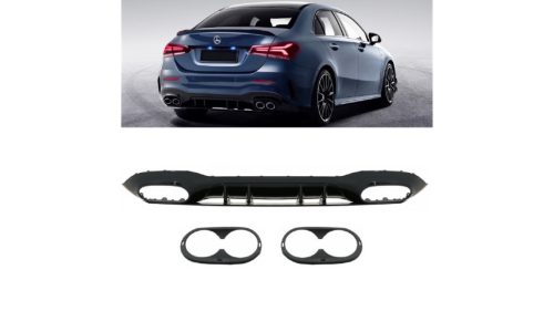 Diffuser Mercedes-Benz A V177 Rear Gloss Black
