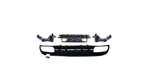 Diffuser Mercedes-Benz C W205 S205 Rear Gloss Black