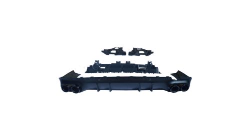 Diffuser Mercedes-Benz CLS C257 Rear with Pipes black