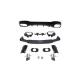 Diffuser Mercedes-Benz CLA C118 X118 Rear with Pipes black