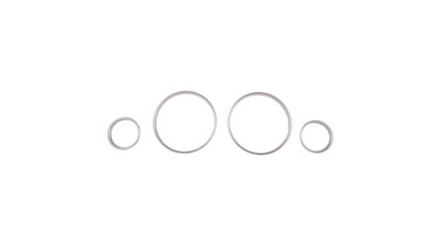 Sport Dashboard Rings Chrome suitable for BMW 5 (E39) Sedan Touring 1995-2003