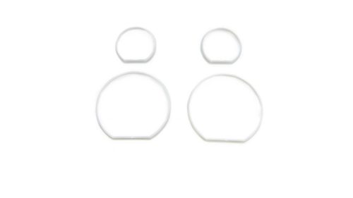Sport Dashboard Rings Silver suitable for BMW 3 (E46) Sedan Touring Compact Convertible Coupe 1998-2006