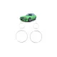 Sport Dashboard Rings Chrome suitable for BMW 5 (E34) Sedan Touring 1989-1995