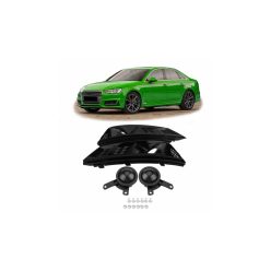 Fog Light Covers Audi A4 B9 Gloss Black