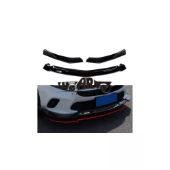 Diffuser Mercedes-Benz A W177 Front Bumper Gloss Black