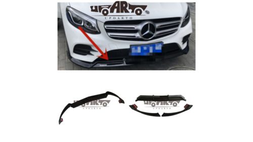 Diffuser Mercedes-Benz C W205 S205 A205 C205 Front Bumper Gloss Black