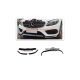 Diffuser Mercedes-Benz C W205 S205 A205 C205 Facelift Front Bumper Gloss Black