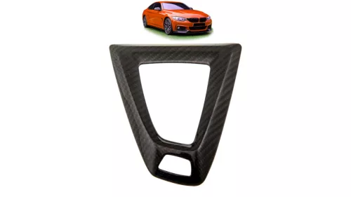 Gear Knob Carbon Fiber Trim suitable for BMW 4 (F32, F82) Coupe 4 (F33, F83) Convertible 3 (F30, F80) Sedan (F31) Touring 4 (F36) Gran Coupe 2012-2018