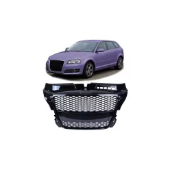 Grill Audi A3 8P Facelift Gloss Black