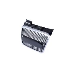 Grill Audi A4 B7 Silver & Gloss Black