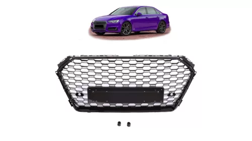 Grill Audi A4 B9 Gloss Black