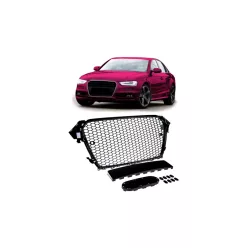 Grill Audi A4 B8 Facelift Gloss Black PDC