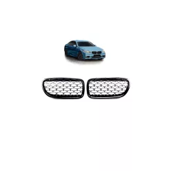 Grill BMW 5 F10 F11 Gloss Black & Chrome