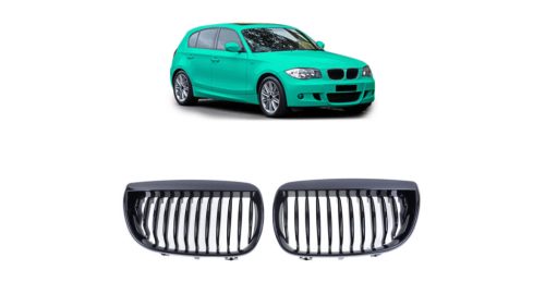 Grill BMW 1 E81 E87 Single Line Gloss Black