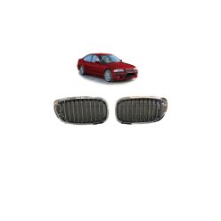 Grill BMW 3 E46 Compact Single Line Gloss Black