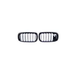 Grill BMW X5 F15 F85 X6 F16 F86 Dual Line Gloss Black camera