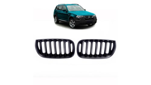 Grill BMW X3 E83 Single Line Matt Black