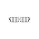 Grill BMW 1 F20 F21 Facelift Dual Line Chrome & Black