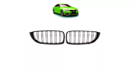 Grill BMW 4 F32 F82 F33 F83 F36 Dual Line Gloss Black