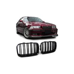 Grill BMW 3 E36 Facelift Compact Dual Line Gloss Black