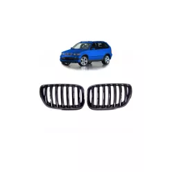 Grill BMW X5 E53 single rim Gloss Black