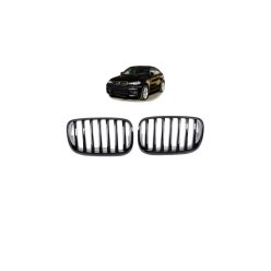 Grill BMW X6 E71 E72 X5 E70 Single Line Gloss Black