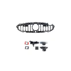 Grill Mercedes-Benz CLS C257 GT Gloss Black Camera