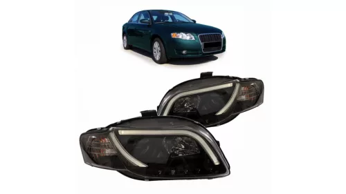 Lights Audi A4 B7 Front DRL Black