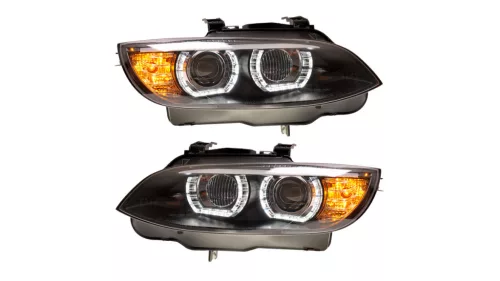 Lights BMW 3 E92 E93 Front Xenon Black DRL