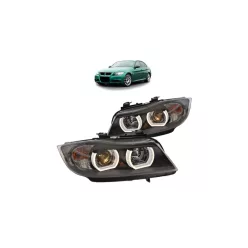 Lights BMW 3 E90 E91 Front Xenon Black
