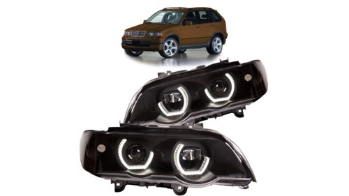 Lights BMW X5 E53 Front LED Black