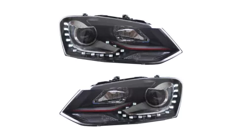 Lights Volkswagen POLO V Front Red