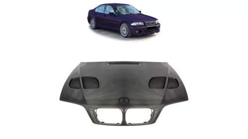 Hood BMW 3 E46 With Air Vent Carbon