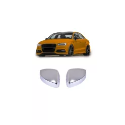 Mirror Cover Set Audi A3 8V Matt Silver