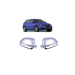 Mirror Cover Set Audi A3 A4 A5 A6 A8 Q3 Matt Silver