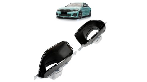 Exhaust Tail Pipes Black suitable for BMW 3 (G20) Sedan (G21) Touring 2018-now