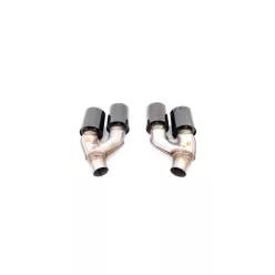   Exhaust Tail Pipes Black suitable for BMW 5 (G30) Sedan (G31) Touring Facelift 2021-now