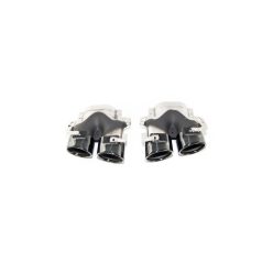   Exhaust Tail Pipes Black Round suitable for MERCEDES E-Class (W213) Sedan (S213) T-Model GLC (X253) GLC Coupe (C253) E-Class (A238) Convertible E-Class (C238) Coupe Facelift 2020-2023
