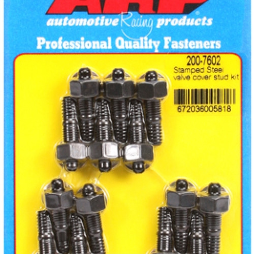 Stamped steel valve cover stud kit
