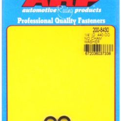   "1/4""ID .440""OD no chamfer black washers"
