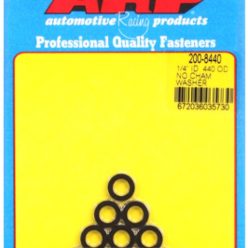   "1/4""ID .440""OD no chamfer black washers"