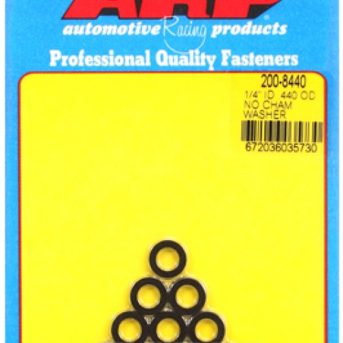 "1/4""ID .440""OD no chamfer black washers"