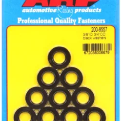   "3/8"ID 3/4"OD .120"TH black washers"  (10pcs)