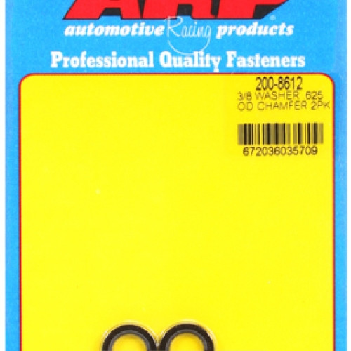 "3/8""ID .625""OD chamfer black washers"