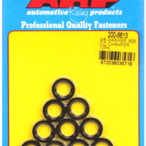 "3/8""ID .625""OD chamfer black washers"