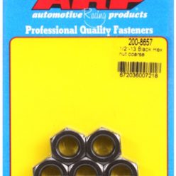   "1/2""-13 black coarse hex nut kit" (5pcs)