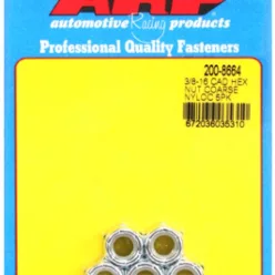   "3/8""-16 cad coarse nyloc hex nut kit" (5pcs)