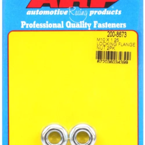 M10 X 1.25 locking flange nut kit (2pcs)